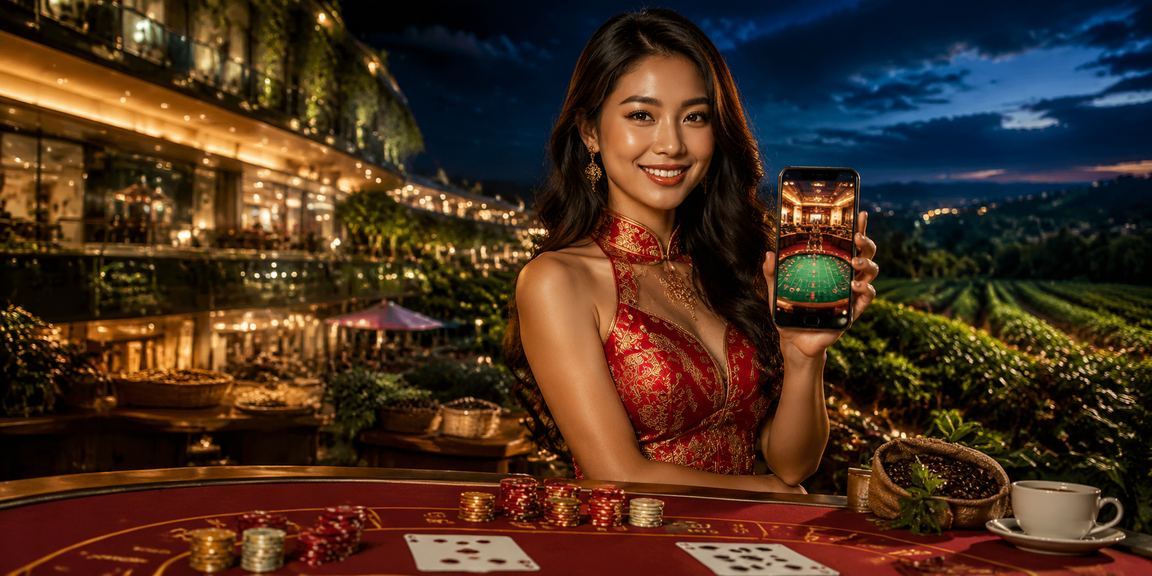 Người chơi tại phố cổ Hội An đang theo dõi từng bước hướng dẫn tham gia jackpot trên opne88 qua điện thoại