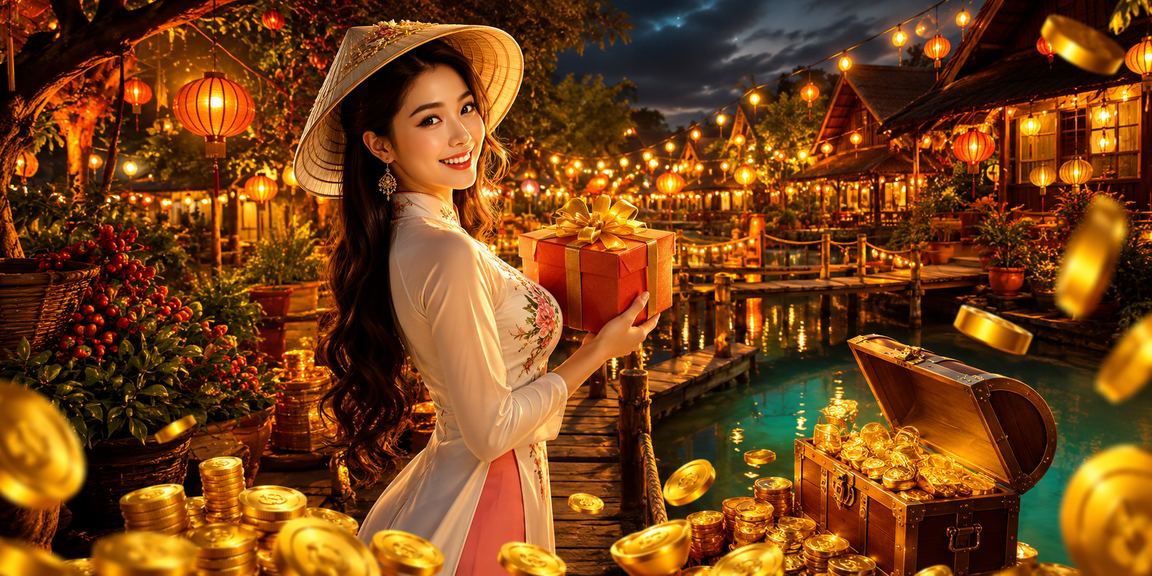 Phố đèn lồng Hội An về đêm – nơi những người chơi VIP thường kết hợp tận hưởng không gian cổ kính với trải nghiệm jackpot trực tuyến trên opne88