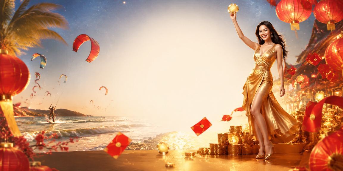 Bao lì xì đỏ và không khí chợ đêm Mũi Né gợi nhớ mùa thưởng và ưu đãi hấp dẫn