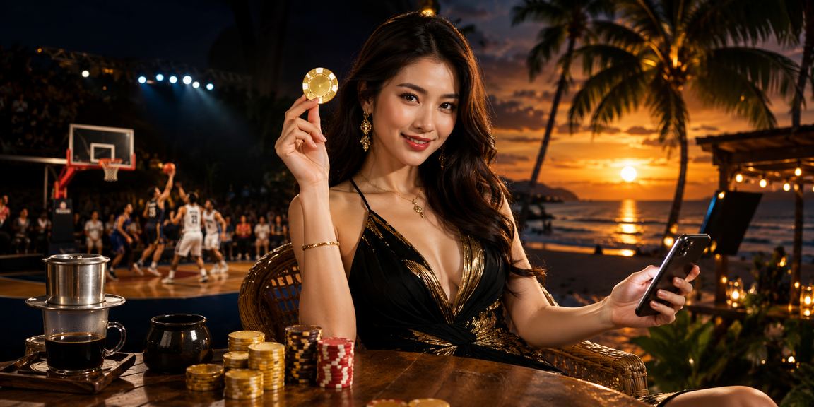 Cá cược bóng rổ tại Phú Quốc bên ly cà phê Việt Nam